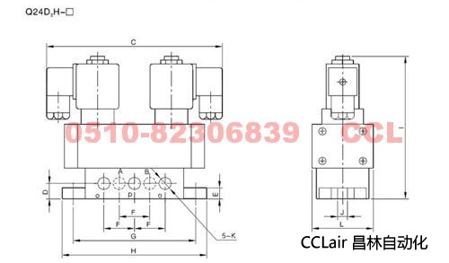Q24HD-6 Q24HD2-6 Q24HD-8 Q24HD2-8 滑板式換向閥